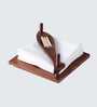 Mango Wood Tissue Holder Walnut