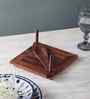 Mango Wood Tissue Holder Walnut