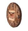 Mango Wood Wall Clock In Natural Brown