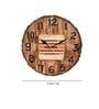 Mango Wood Wall Clock In Natural Brown