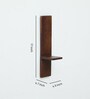 Mango Wood Wall Shelf In Walnut Finish