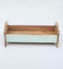 Mango Wood White Distress Rectangular Serving Tray in Natural Finish