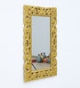 Gold Mango Wooden  Wall Mirror