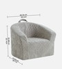 Mangolian Faux Fur Kids Lounge Chair In Grey Colour Mangolian Faux Fur Kids Lounge Chair In Grey Colour