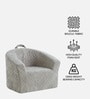 Mangolian Faux Fur Kids Lounge Chair In Grey Colour Mangolian Faux Fur Kids Lounge Chair In Grey Colour