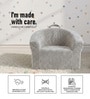 Mangolian Faux Fur Kids Lounge Chair In Grey Colour Mangolian Faux Fur Kids Lounge Chair In Grey Colour