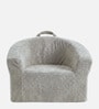 Mangolian Faux Fur Kids Lounge Chair In Grey Colour Mangolian Faux Fur Kids Lounge Chair In Grey Colour