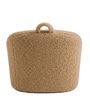 Mangolian Faux Fur Kids Sofa Chair In Caramel Colour