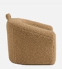 Mangolian Faux Fur Kids Sofa Chair In Caramel Colour