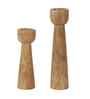 Mangowood Pillar Candle Stand Set of 3