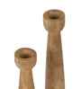 Mangowood Pillar Candle Stand Set of 3