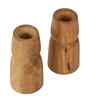 Mangowood Two Layer Candle Stand Set of 2