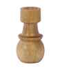 MangwoWood Round Base Candle Stand Set of 2