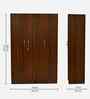 Manhattan 3 Door Wardrobe In Dark Rolex Finish