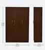 Manhattan 3 Door Wardrobe In Sawcut Dark Finish