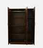 Manhattan 3 Door Wardrobe In Sawcut Dark Finish