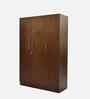 Manhattan 3 Door Wardrobe In Sawcut Dark Finish
