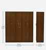 Manhattan 4 Door Wardrobe In Dark Rolex Finish