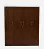 Manhattan 4 Door Wardrobe In Sawcut Dark Finish
