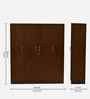Manhattan 4 Door Wardrobe In Sawcut Dark Finish