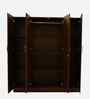 Manhattan 4 Door Wardrobe In Sawcut Dark Finish