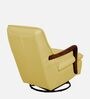 Manila Leatherette Rocking & Revolving Chair In Cream Colour