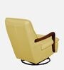 Manila Leatherette Rocking & Revolving Chair In Cream Colour