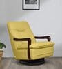 Manila Leatherette Rocking & Revolving Chair In Cream Colour