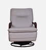 Manila Leatherette Rocking & Revolving Chair In Beige Colour