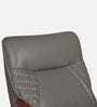 Manila Leatherette Rocking & Revolving Chair With Swivel Function In Grey Colour