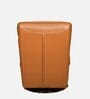 Manila Leatherette Rocking & Revolving Chair With Swivel Function In Tan Colour
