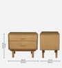 Manila Solid Wood Night Stand In Desert Oak Colour