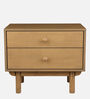 Manila Solid Wood Night Stand In Desert Oak Colour