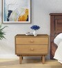 Manila Solid Wood Night Stand In Desert Oak Colour