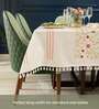 Manjari Embroidered Cotton Table cover ( 6 Seater  )