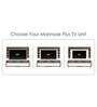 Mannsae Plus TV Unit In Brown Maple & White Finish