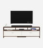 Mannsae TV Unit In Brown Maple & White Finish