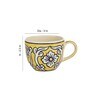 Manohar 150ml Yellow (Set of 6) Ceramic Tea Cup
