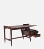 Manolo Writing Table In Walnut Brown Finish