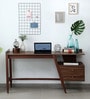 Manolo Writing Table In Walnut Brown Finish