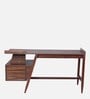 Manolo Writing Table In Walnut Brown Finish