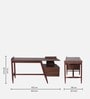 Manolo Writing Table In Walnut Brown Finish