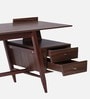 Manolo Writing Table In Walnut Brown Finish
