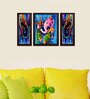 Manomay Ganesh MDF Set of 3 Art Prints Print