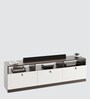 Mansor Tv Console In Wenge & Frosty White Finish