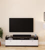 Mansor Tv Console In Wenge & Frosty White Finish