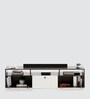 Mansor Tv Console In Wenge & Frosty White Finish
