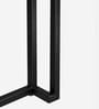 Mantova Metal Console Table in Black Finish with Porcelain Top Mantova Metal Console Table in Black Finish with Porcelain Top