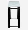 Mantova Metal Console Table in Black Finish with Porcelain Top Mantova Metal Console Table in Black Finish with Porcelain Top
