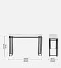 Mantova Metal Console Table in Black Finish with Porcelain Top Mantova Metal Console Table in Black Finish with Porcelain Top